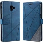 Blauwe Synthetische Samsung Galaxy J6 Hoesjes 2018 type: Flip Case Sustainable 