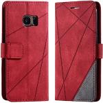 Rode Synthetische Samsung Galaxy S7 hoesjes type: Flip Case Sustainable 