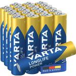 Varta Longlife Power AAA Micro LR03 batterij (verpakking met 20 stuks) Alkaline Batterijideaal voor speelgoed zaklamp controller en andere apparaten op batterijen, 20-pak, blister