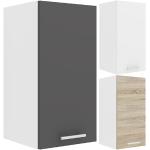 VCM Hangkast 1 deur, houtmateriaal, wit/sonoma-eiken, one-size