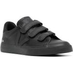 Zwarte Kalfsleren Veja Klittenband sneakers  in maat 47 met Klittenbandsluitingen voor Heren 