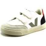 Witte Rubberen Antislip Veja V-10 Klittenband sneakers  in maat 35 met Klittenbandsluitingen voor Jongens 