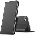 Zwarte Siliconen iPhone 5 / 5S hoesjes type: Flip Case 