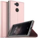 Kantoor Roze Siliconen Sony Xperia XA2 hoesjes type: Flip Case 