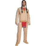 Lichtbruine Smiffys Indianen kostuums voor Heren 