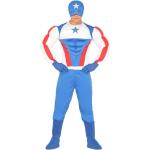 Blauwe Marvel Superhelden kostuums voor Heren 