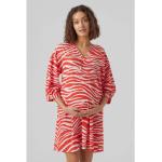 Rode Polyester Vero Moda Zebra Print Zwangerschapsjurken  in maat S Sustainable in de Sale voor Dames 