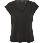 Zwarte Polyester Vero Moda V-hals T-shirts V-hals  in maat S Sustainable voor Dames 