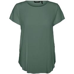 VERO MODA Dames Vmbecca Plain Ss Top Ga Color T-shirt, Laurel Wreath, M