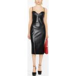 Zwarte Latex VERSACE Mouwloze jurken Hartvormige hals  in maat XL in de Sale voor Dames 