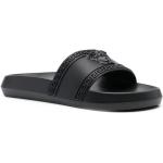 Zwarte Rubberen VERSACE Platte sandalen  voor de Zomer  in 40 met Instap voor Heren 