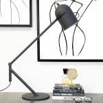 Verstelbare bureaulamp zwart By-Boo Sleek