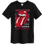 Versterkt Unisex volwassen kosmische kerst The Rolling Stones T-shirt