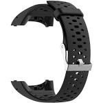 Sport Zwarte Roestvrije Stalen Vervangende Armband Horlogebanden met Siliconen Armband voor Zwemmen in de Sale voor Dames 