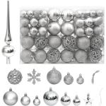 Zilveren Glazen VidaXL Kerstballen 