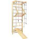 vidaXL Binnenklimset met ladders en ringen hout
