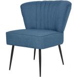 Retro Blauwe Grenen VidaXL Comfort stoelen 
