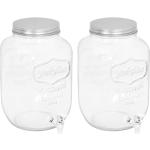 Transparante Glazen VidaXL Limonadetaps & drankdispensers 2 stuks 