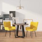Gele Metalen VidaXL Design stoelen 2 stuks 