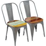 Multicolored Gerecycled Houten VidaXL Antiek look Antieke stoelen 2 stuks Sustainable 