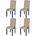 Beige VidaXL Design stoelen 4 stuks 
