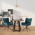 Blauwe Metalen VidaXL Design stoelen 2 stuks 