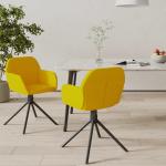 Gele Metalen VidaXL Design stoelen 2 stuks 