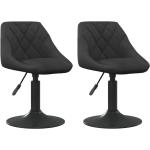 Moderne Zwarte Stalen VidaXL Design stoelen 2 stuks in de Sale 
