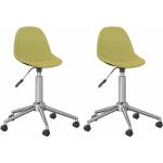 Groene Stalen VidaXL Design stoelen 2 stuks 