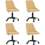 Gele Metalen VidaXL Design stoelen 4 stuks 