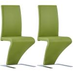 Moderne Groene VidaXL Design stoelen 2 stuks 