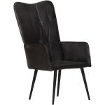 Zwarte Leren VidaXL Comfort stoelen 
