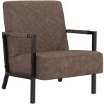 Industriële Donkerbruine VidaXL Comfort stoelen 