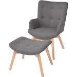 Grijze Houten VidaXL Comfort stoelen Sustainable 