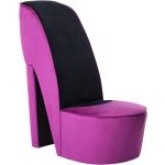 Moderne Paarse Fluwelen VidaXL Comfort stoelen 