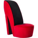 Moderne Rode Fluwelen VidaXL Comfort stoelen 