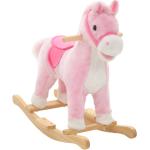 Roze Massief Houten VidaXL Paarden Hobbelpaarden & Schommelpaarden met motief van Paarden voor Kinderen 