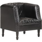 Zwarte Mangohouten VidaXL Antiek look Comfort stoelen 