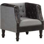 Zwarte Mangohouten armleun VidaXL Comfort stoelen 