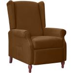 Bruine Houten VidaXL Comfort stoelen 