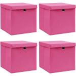 Roze VidaXL Voorraadboxen 4 stuks 