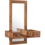 Bruine Rozenhouten VidaXL Decoratieve spiegels 