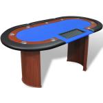 Blauwe MDF VidaXL Pokertafels 