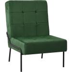 Moderne Donkergroene Fluwelen VidaXL Comfort stoelen 