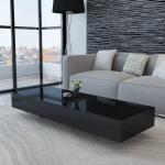 Moderne Zwarte MDF VidaXL Vierkante salontafels high gloss 