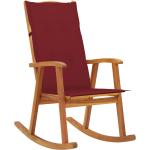 Rode Acacia kussen VidaXL Fauteuil-schommelstoelen met motief van Koffie 