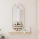 Gouden Aluminium Geframede VidaXL Make-up spiegels Sustainable 