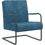 Blauwe Fluwelen VidaXL Gewatteerde Comfort stoelen 