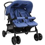 Marine-blauwe Stalen VidaXL Kinderwagens voor Babies 