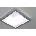 Moderne Witte Aluminium E27 Vierkante Plafondlampen Vierkant Geborsteld 